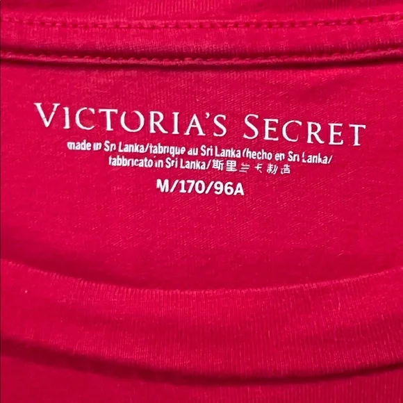 Victoria's Secret Scarlet Long Sleeve Night Shirt Sz M - Picture 3 of 4